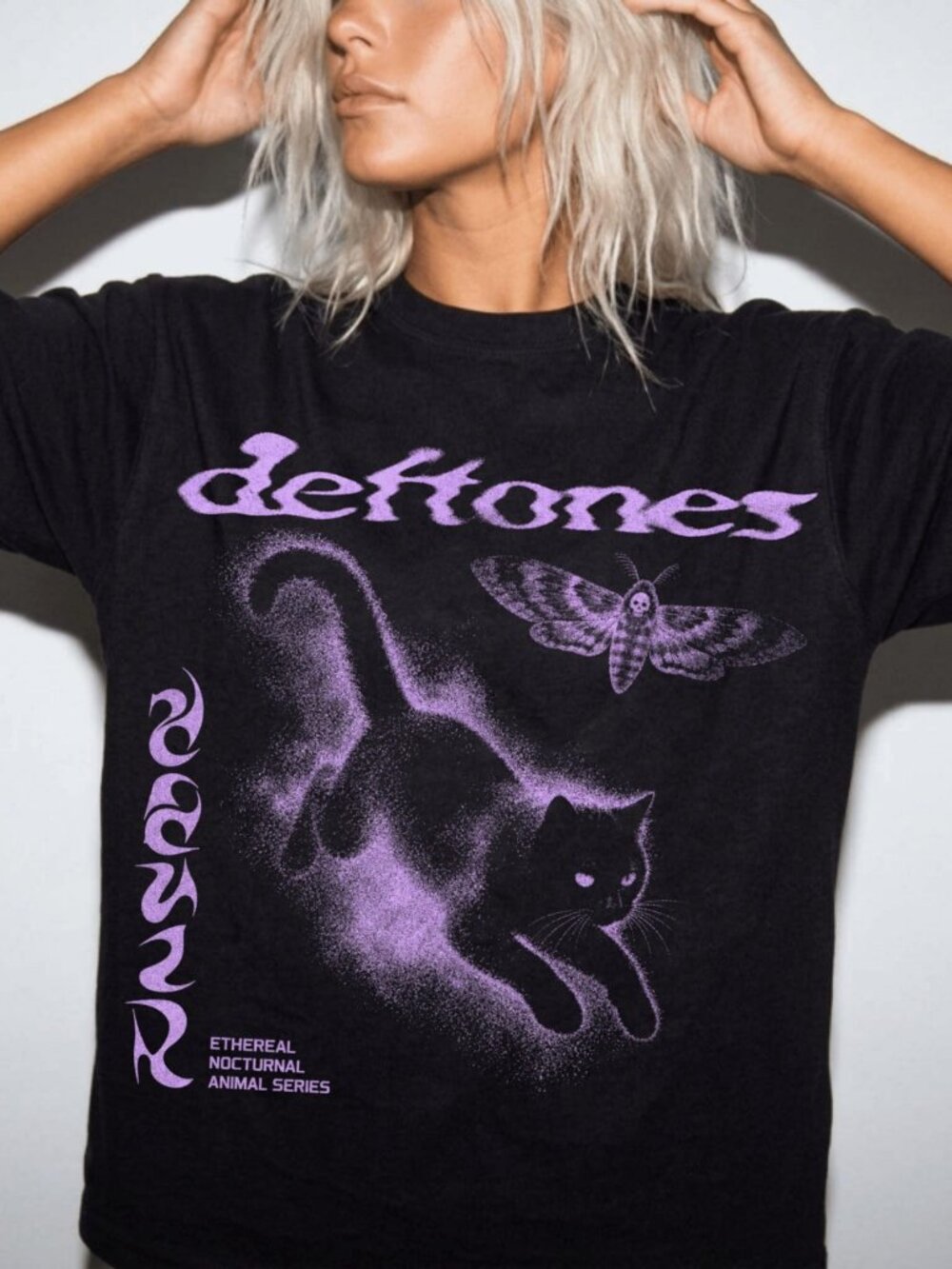 Deftones Whimsigoth Cat Tee, Vintage Band Graphic Shirt